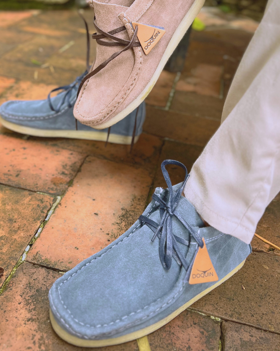 Zapato Forche Doquin Gris Azul